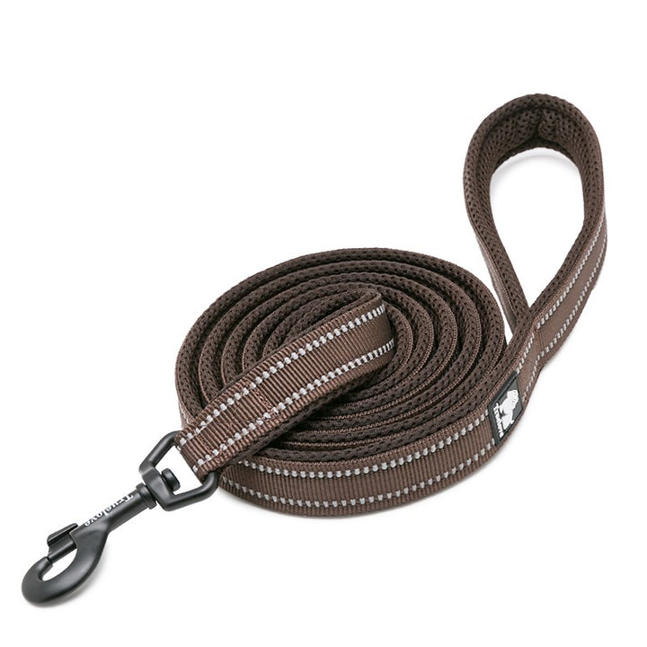 Reflective Pet Leash 2 meters Brown L - image1