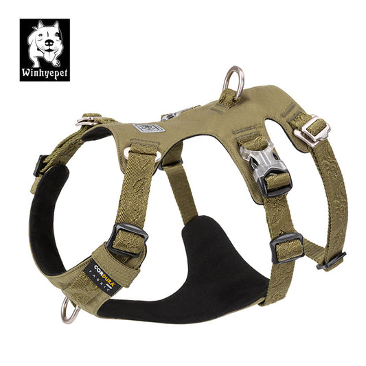 Whinhyepet Harness Army Green L - image1