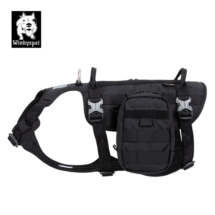 Whinhyepet Military Harness Black L - image2
