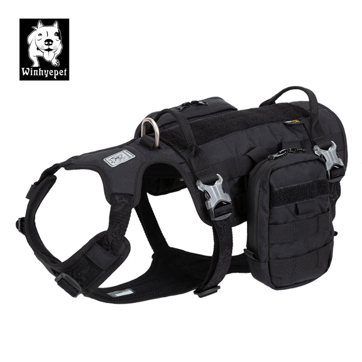Whinhyepet Military Harness Black XL - image1