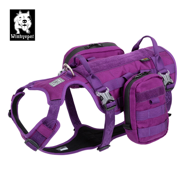 Whinhyepet Military Harness Purple L - image1