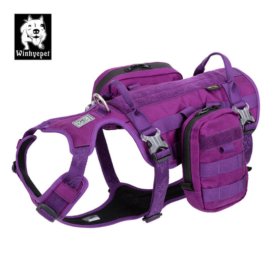 Whinhyepet Military Harness Purple M - image1