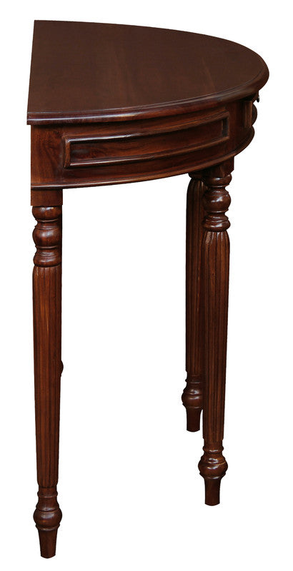Turn Leg Half Round Sofa Table (Mahogany) - image4