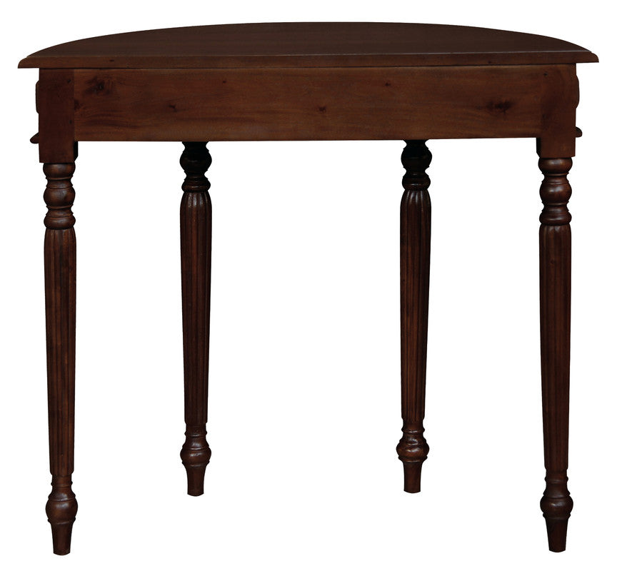 Turn Leg Half Round Sofa Table (Mahogany) - image5