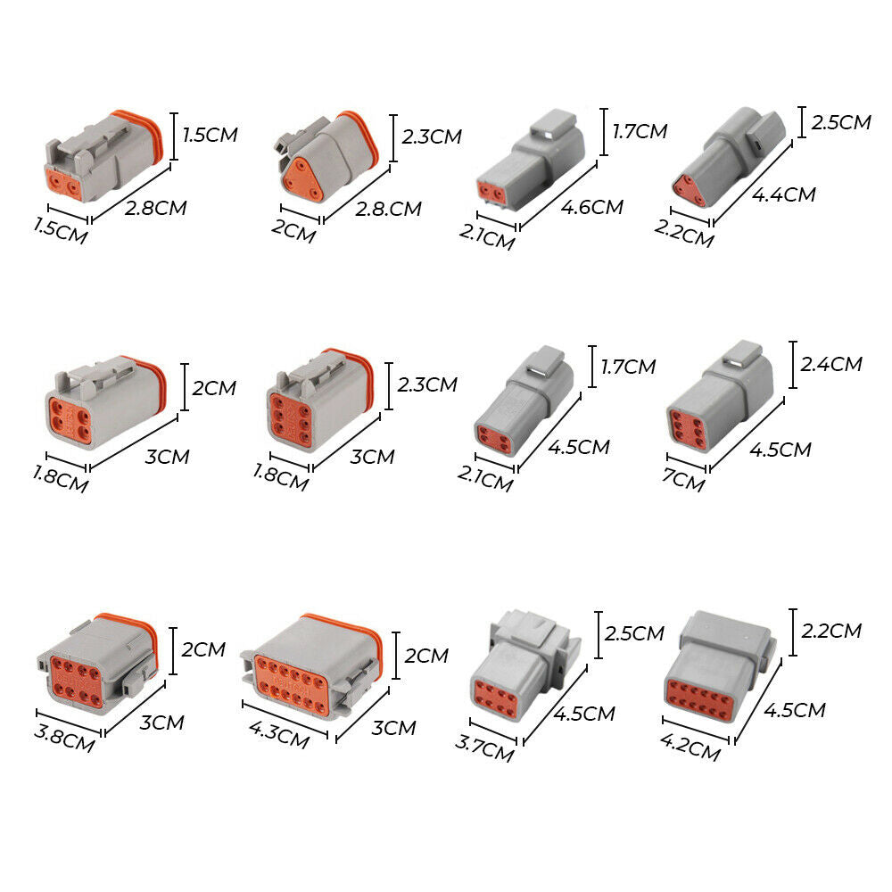 600PCS Deutsch DT Connector Plug Kit With Genuine Deutsch Crimp Tool Auto Marine - image4