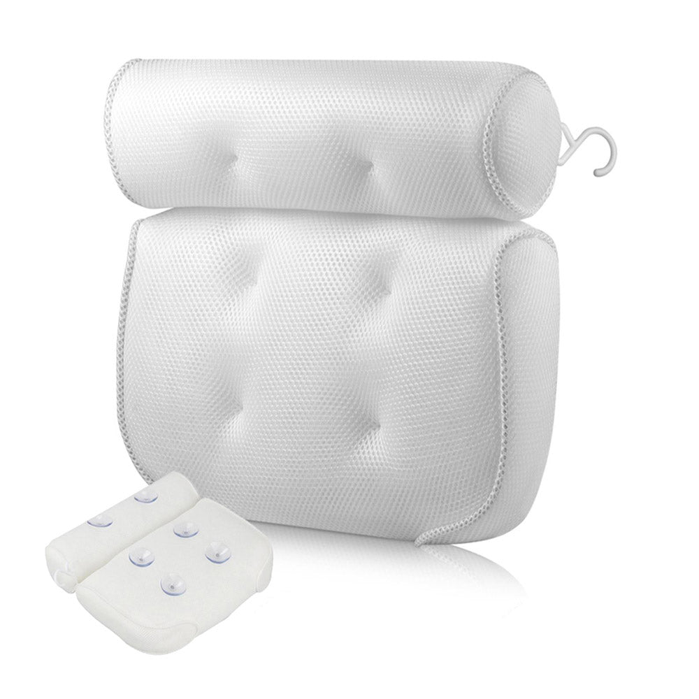 3D Spa Mesh Bath Pillow Neck Back Support Bathtub Tub Cushions - image1