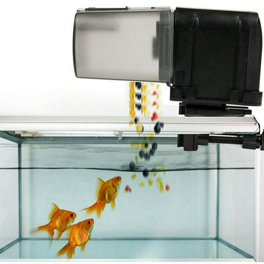 WiFi Automatic Fish Food Feeder Pet Feeding Aquarium Tank Pond Dispenser USB - image1