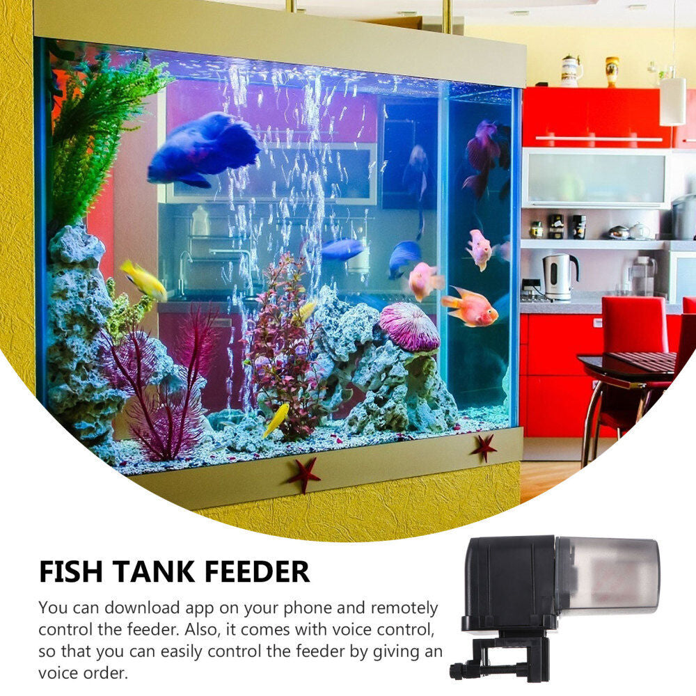 WiFi Automatic Fish Food Feeder Pet Feeding Aquarium Tank Pond Dispenser USB - image7