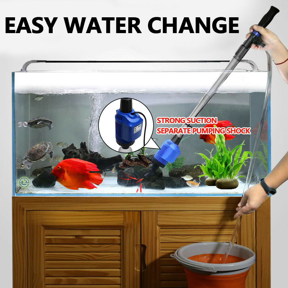 Electric Aquarium Fish Tank Cleaner Water Exchanger Siphon Vacuum Sand Cleaner - image8