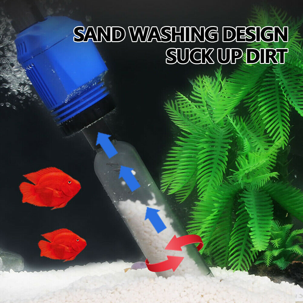 Electric Aquarium Fish Tank Cleaner Water Exchanger Siphon Vacuum Sand Cleaner - image5