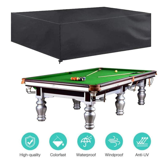 9FT Outdoor Pool Snooker Billiard Table Cover Polyester Waterproof Dust Cap - image1