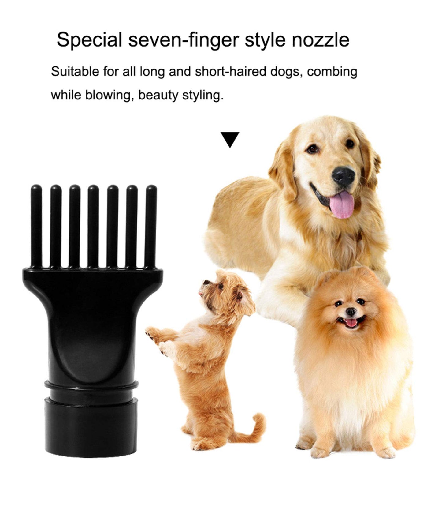 2800W Dog Dryer High Velocity Pet Dog Pet Blow Dryer Adjustable Speed 4 Nozzles - image5
