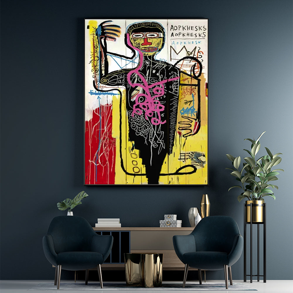 60cmx90cm Versus Medici Black Frame Canvas Wall Art - image4