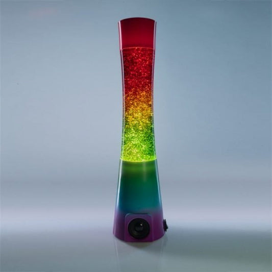 Rainbow Glitter Speaker Lamp - image1