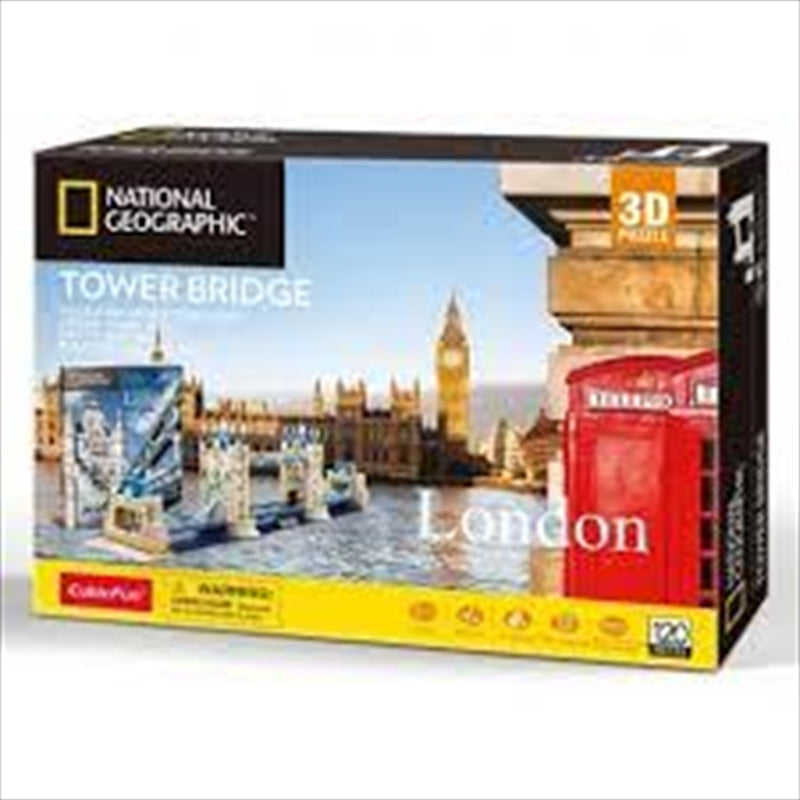 National Geographic London Tower Bridge 3D Puzzle 120 Piece - image1