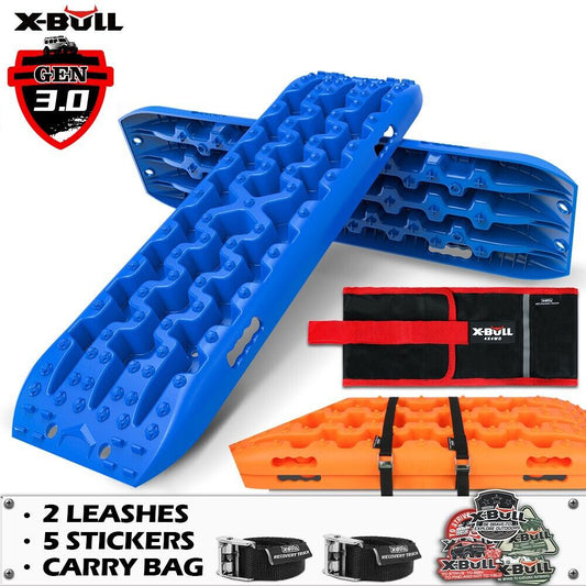 X-BULL Recovery tracks kit Boards 4WD strap mounting 4x4 Sand Snow Car qrange GEN3.0 6pcs blue - image1