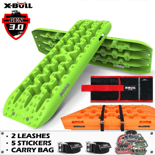 X-BULL Recovery tracks kit Boards Sand Mud Trucks 6pcs strap mounting 4x4 Sand Snow Car green GEN3.0 - image1