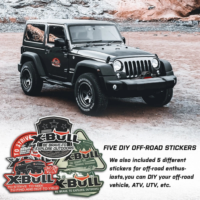 X-BULL KIT1 Recovery track Board Traction Sand trucks strap mounting 4x4 Sand Snow Car RED - image2