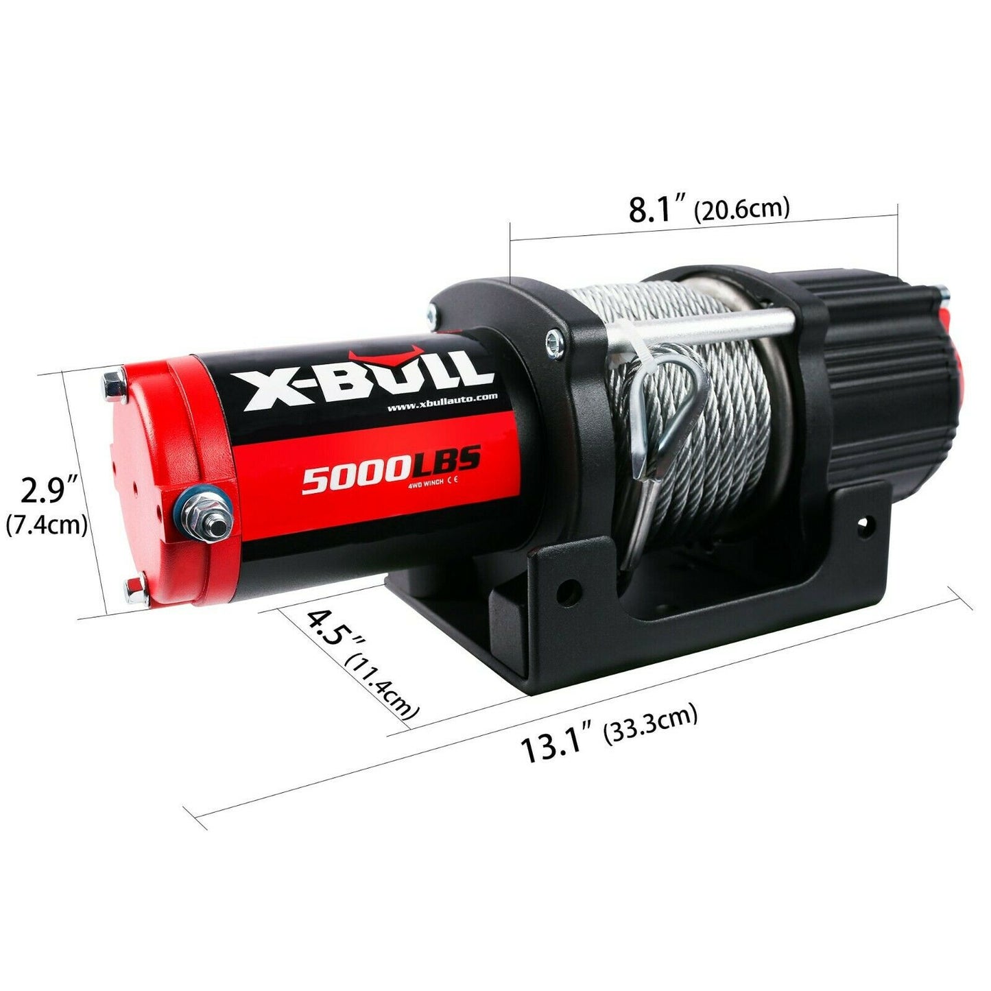 X-BULL Electric Winch 12V 5000LBS Wireless 15.2M Steel Cable ATV UTV 4WD Boat - image11