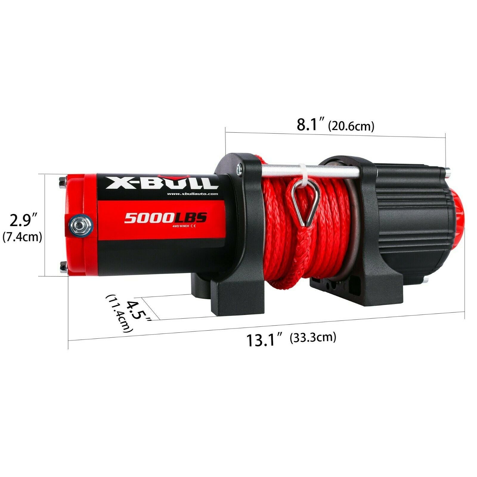 X-BULL Electric Winch 5000LBS 12V 15.2M Synthetic Rope Wireless ATV UTV 4WD Boat - image11