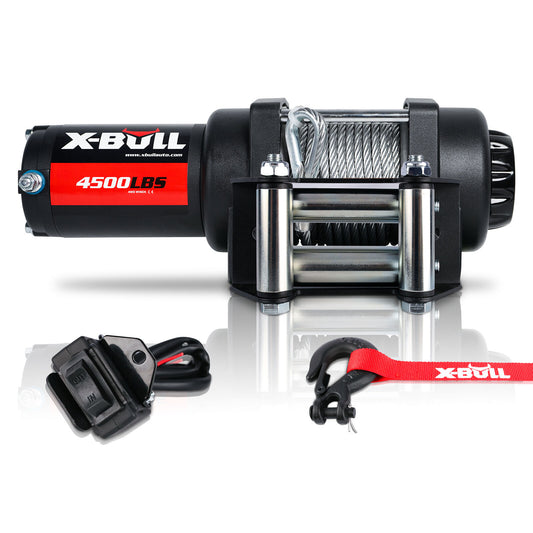 X-BULL Electric Winch 4500LBS/2041KG Steel Cable Wireless Remote Boat ATV 4WD - image1