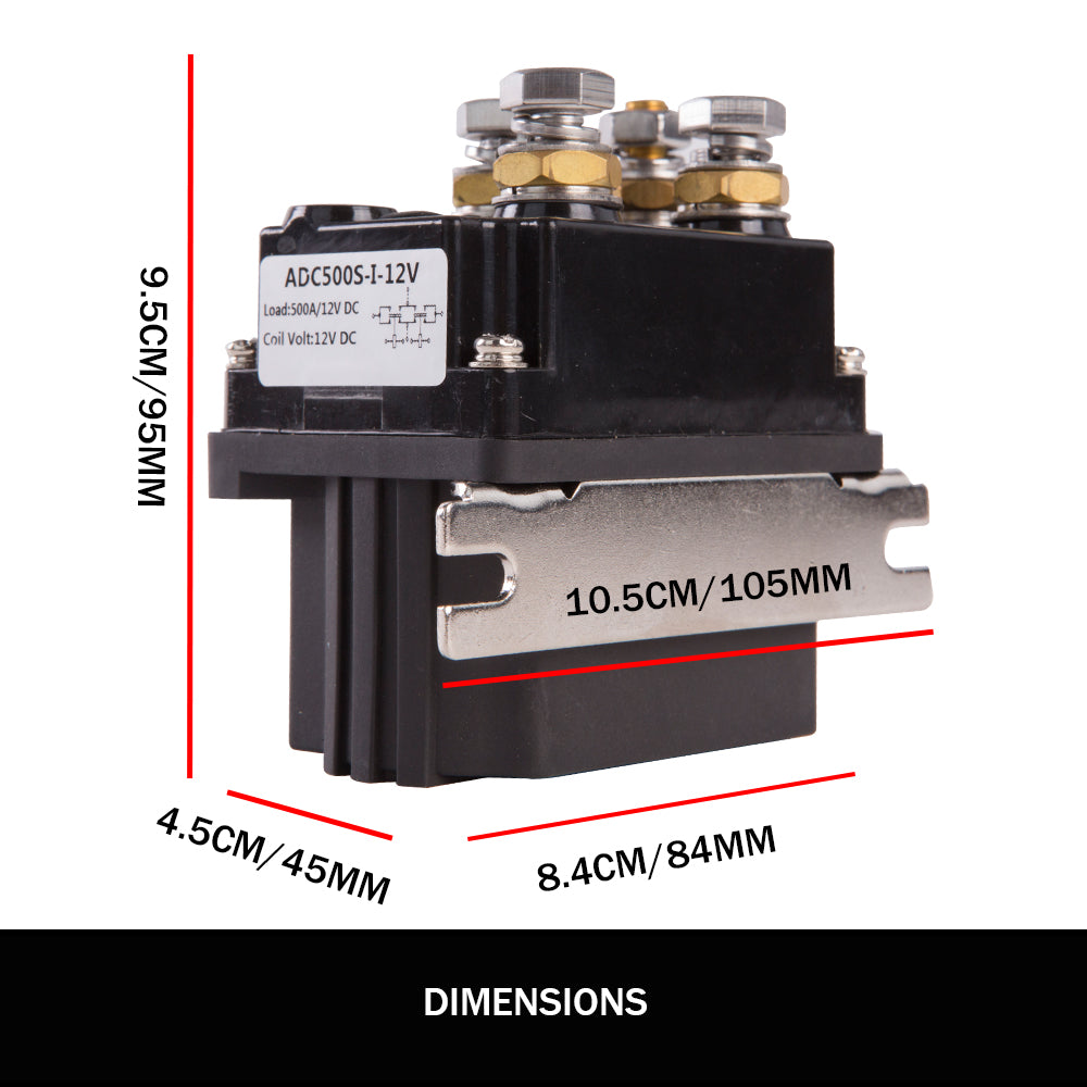 Winch Solenoid Relay 12V 500A Winch Controller Twin Wireless Remote4WD4x4 - image2