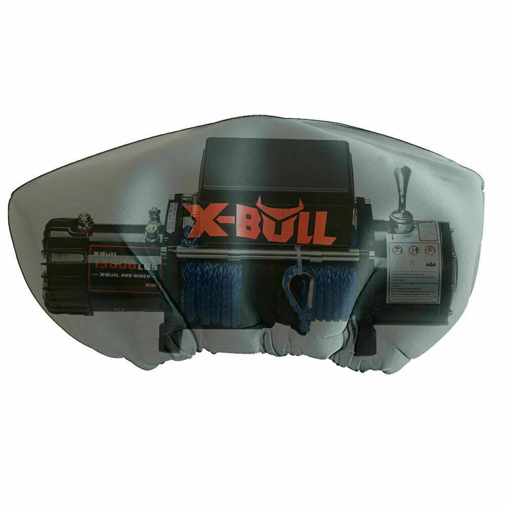 X-BULL Winch Cover Waterproof fits 8000-17000LBS Winch Dust Cover Soft 4X4 - image1