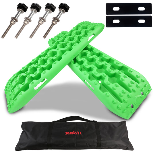 X-BULL Recovery tracks Sand tracks KIT Carry bag mounting pin Sand/Snow/Mud 10T 4WD-GREEN Gen3.0 - image1