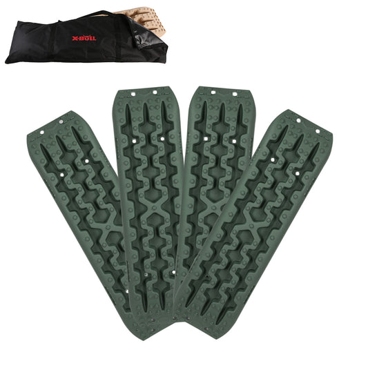 X-BULL Recovery tracks / Sand tracks / Mud tracks / Off Road 4WD 4x4 Car 2 Pairs Gen 3.0 - Olive - image1