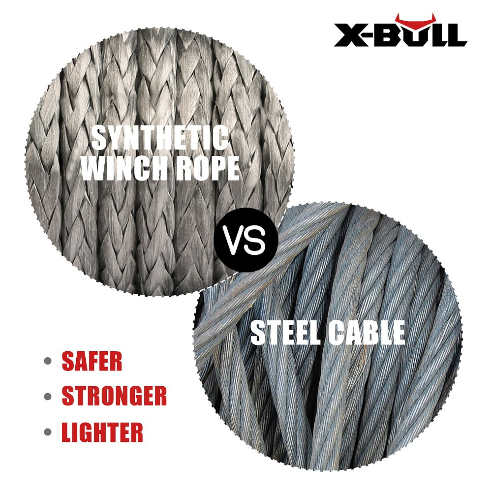 X-BULL Winch Rope 5.5mm x 13m Dyneema Synthetic Rope Tow Recovery Offroad 4wd4x4 - image5