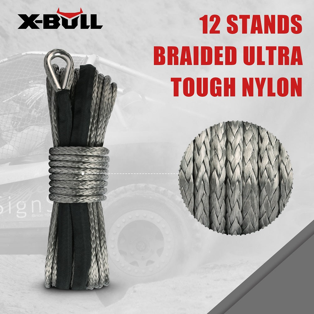 X-BULL Winch Rope 5.5mm x 13m Dyneema Synthetic Rope Tow Recovery Offroad 4wd4x4 - image2