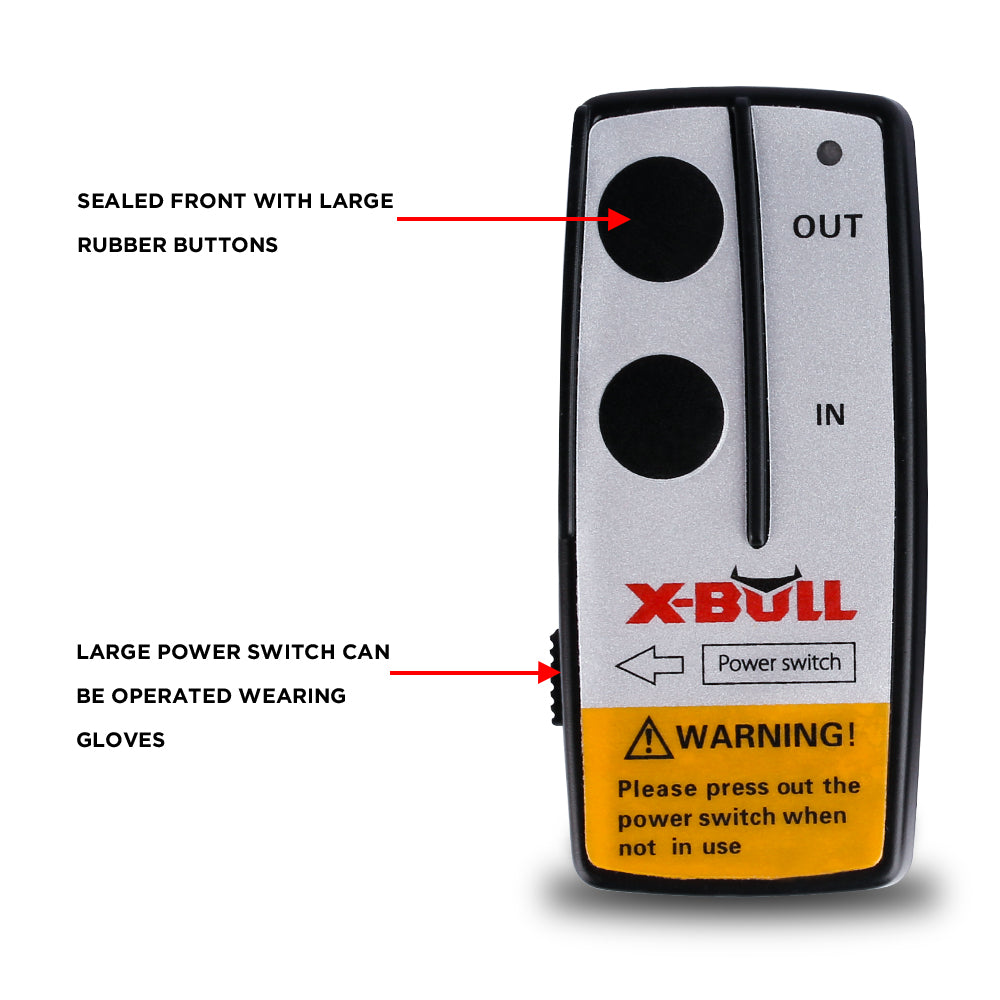 X-BULL 2x Wireless Winch Remote Control 12 Volt 150ft Handset Switch 4wd - image4