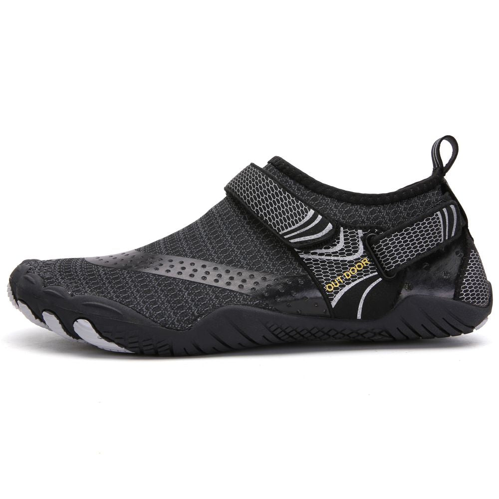 Men Women Water Shoes Barefoot Quick Dry Aqua Sports Shoes - Black Size EU37 = US4 - image2