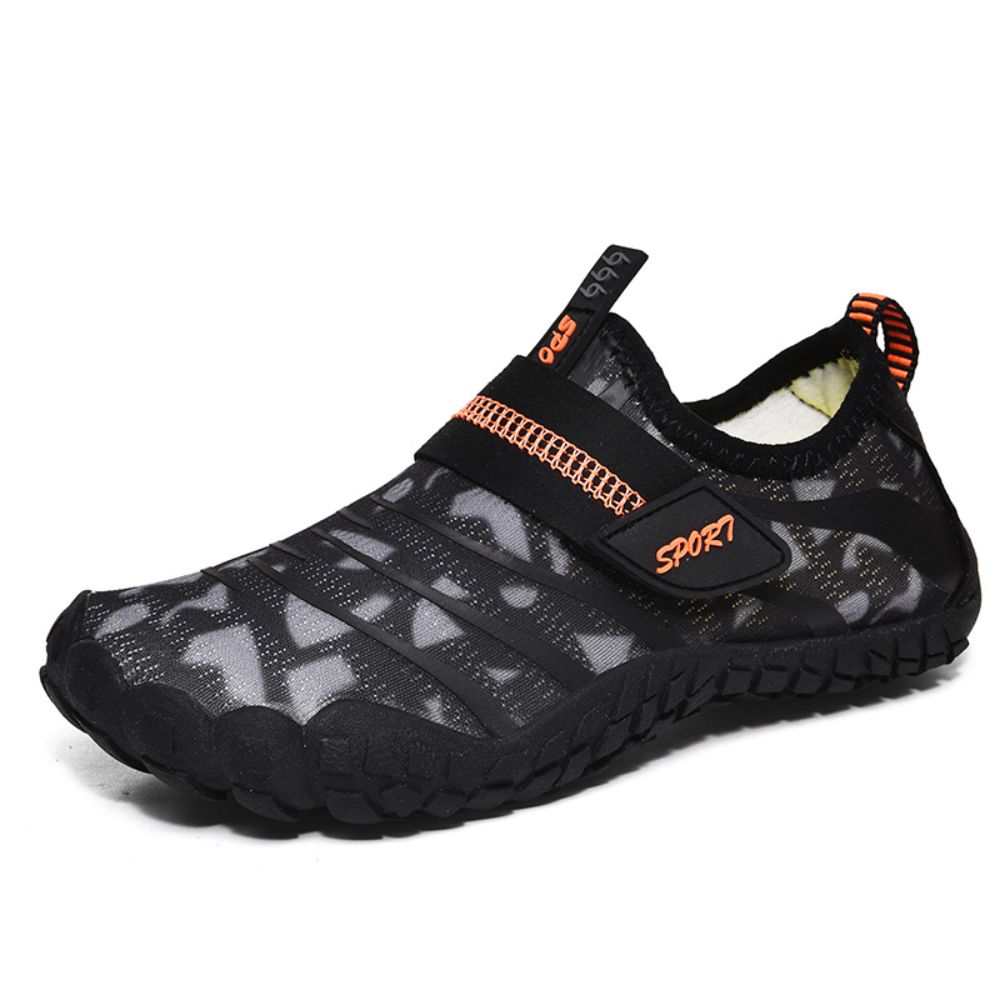 Kids Water Shoes Barefoot Quick Dry Aqua Sports Shoes Boys Girls (Pattern Printed) - Black Size Bigkid US2=EU32 - image3