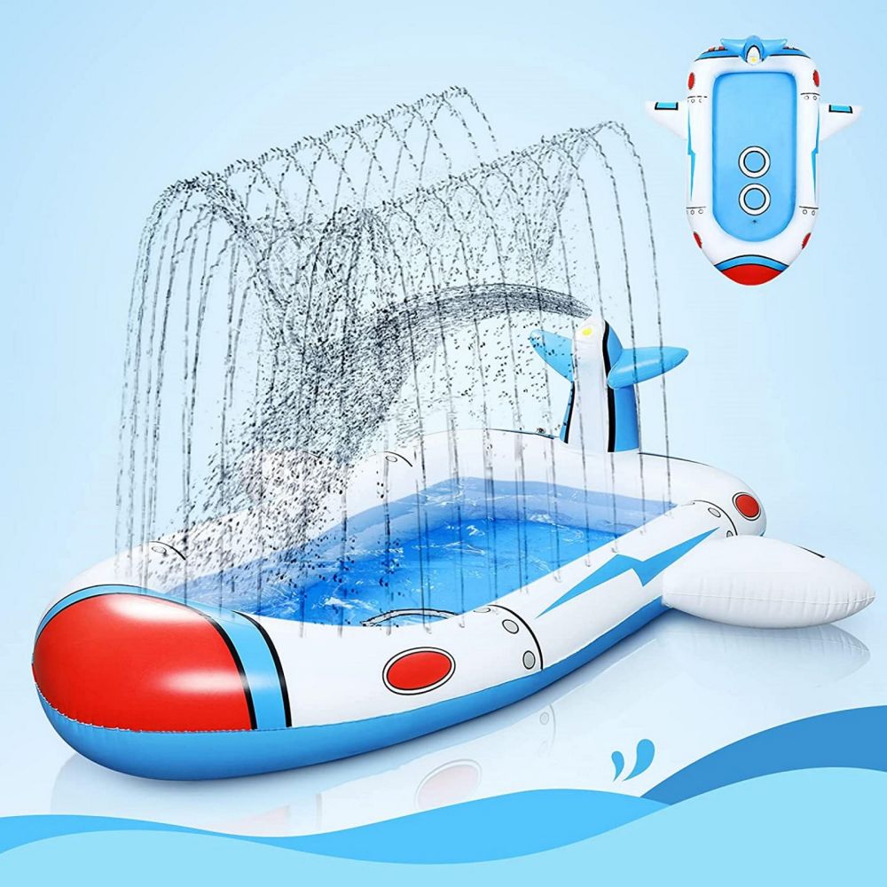 Inflatable Sprinkler Pool for Kids - Spaceship - image5