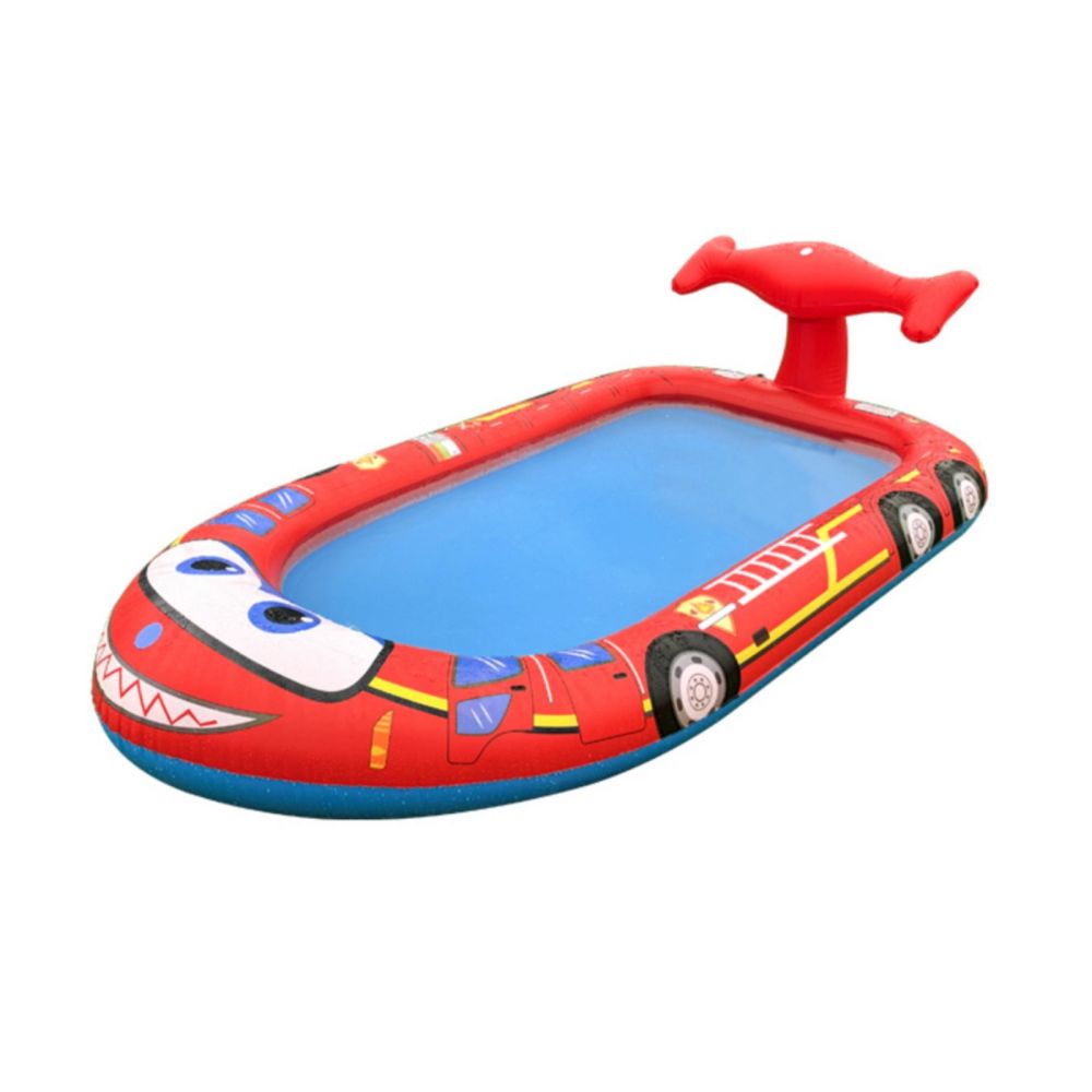 Inflatable Sprinkler Pool for Kids - Fire Engine - image1