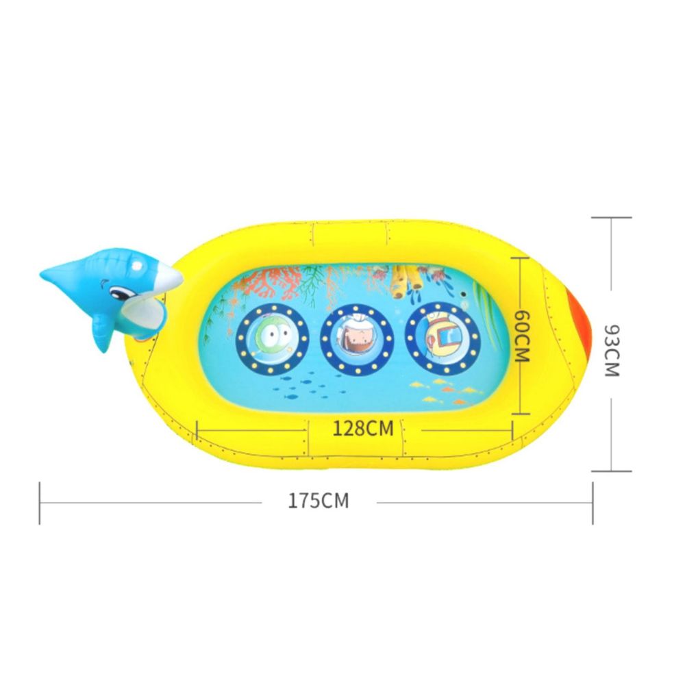 Inflatable Sprinkler Pool for Kids - Submarine - image2