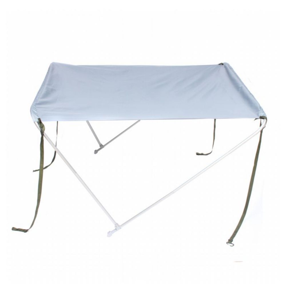 White Boat Foldable Anti-UV Tent Sunshade Awning Bimini Top Canopy Cover - image1