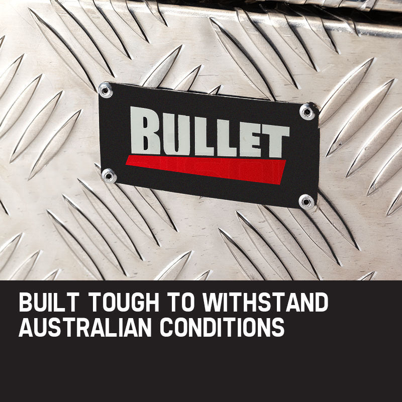 BULLET Pair of Under Tray Ute Tool Boxes Aluminium Vehicle Box Body Toolbox - image2