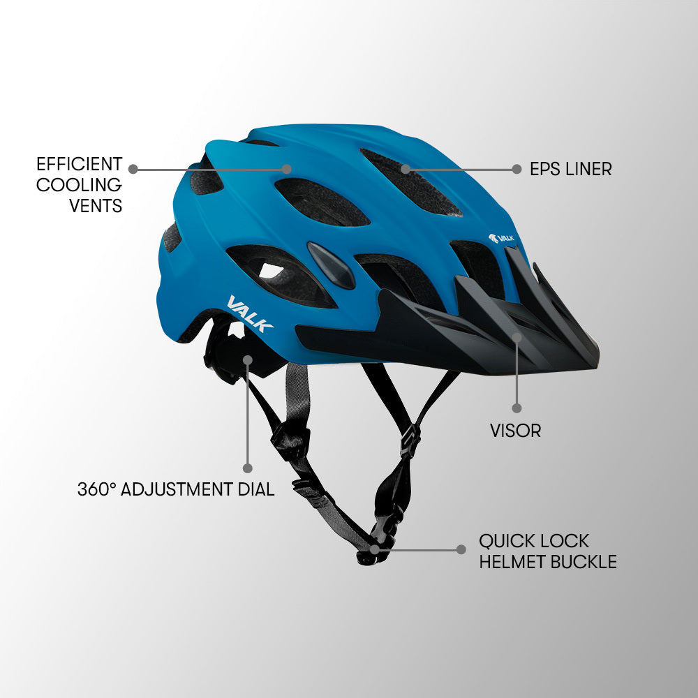 VALK Mountain Bike Helmet Small 54-56cm MTB Bicycle Cycling Safety Accessories - image2