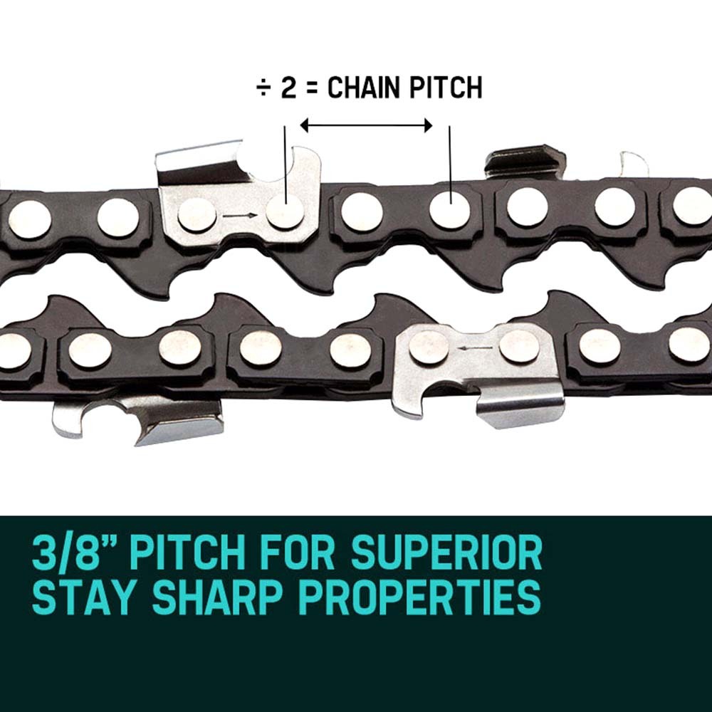 2 X 16 Baumr-AG Chainsaw Chain 16in Bar Replacement Suits SX38 38CC Saws - image5