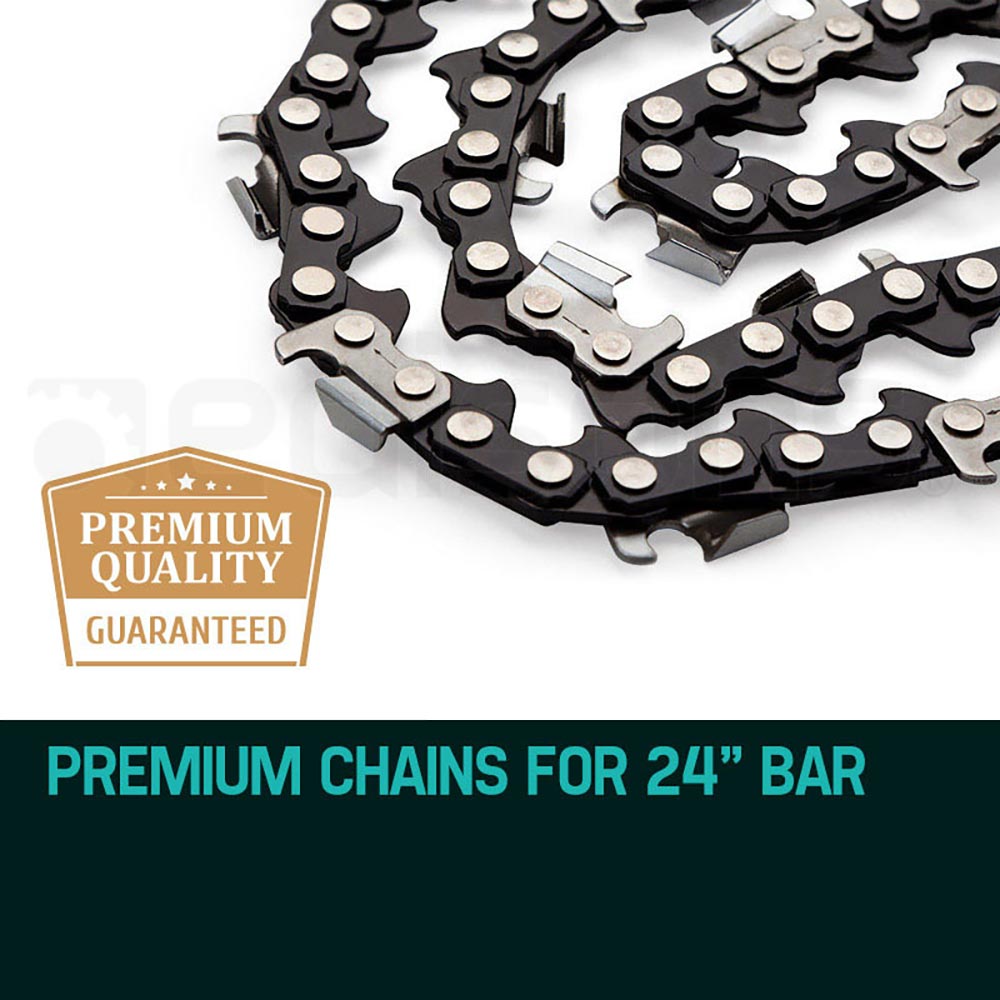 2 X 24 Chainsaw Chain 24in Bar Replacement Suits 72CC 76CC 82CC Saws - image2