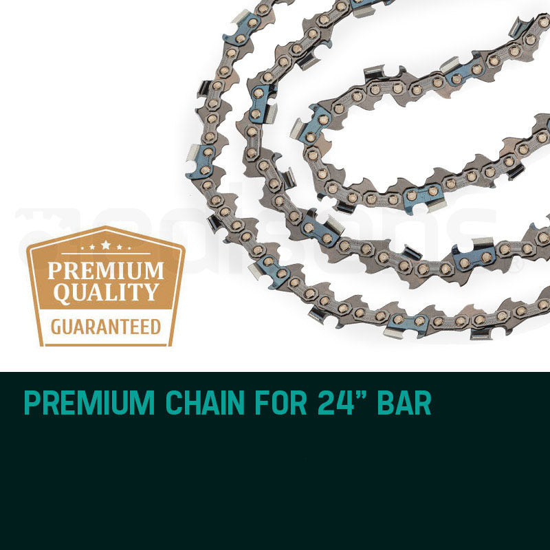 24 Baumr-AG Chainsaw Chain 24in Bar Spare Part Replacement Suits 92CC Saws - image2