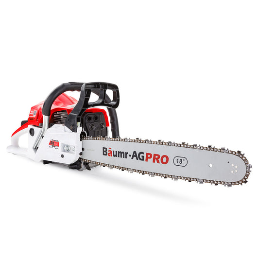 Baumr-AG 45CC Petrol Chainsaw Commercial 18 Bar Chain Saw E-Start Pruning - image1