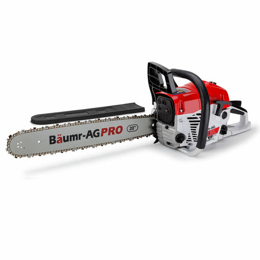 Baumr-AG 62CC Petrol Commercial Chainsaw 20 Bar E-Start Pruning Chain Saw - image1