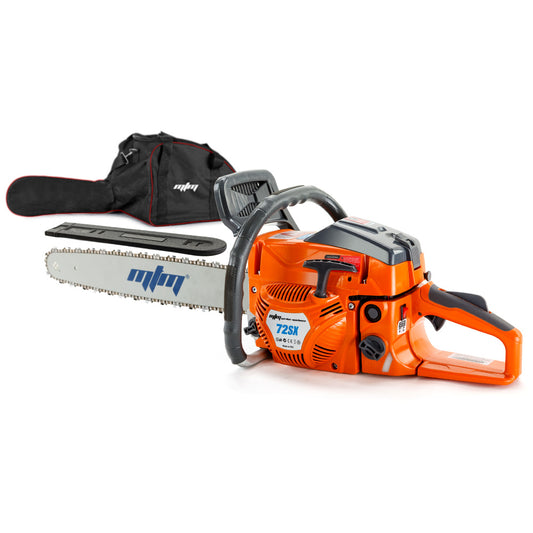 MTM Petrol Commercial Chainsaw 22 Bar Chain Saw E-Start Tree Pruning Top Handle - image1