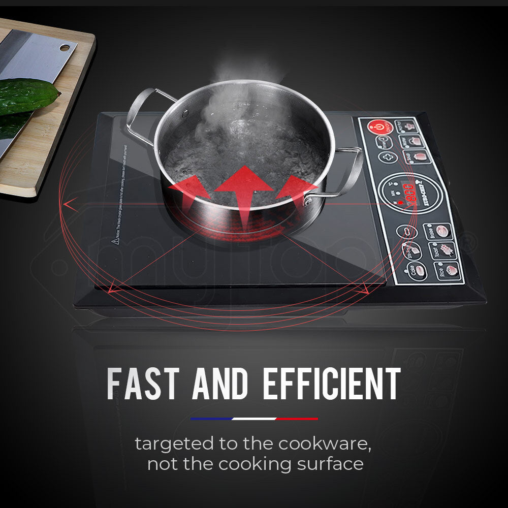 EuroChef Electric Induction Cooktop Portable Kitchen Cooker Ceramic Cook Top - image3