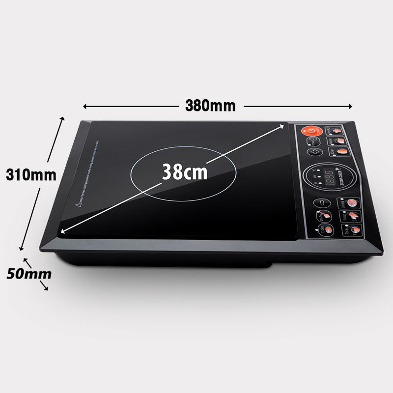 EuroChef Electric Induction Cooktop Portable Kitchen Cooker Ceramic Cook Top - image5