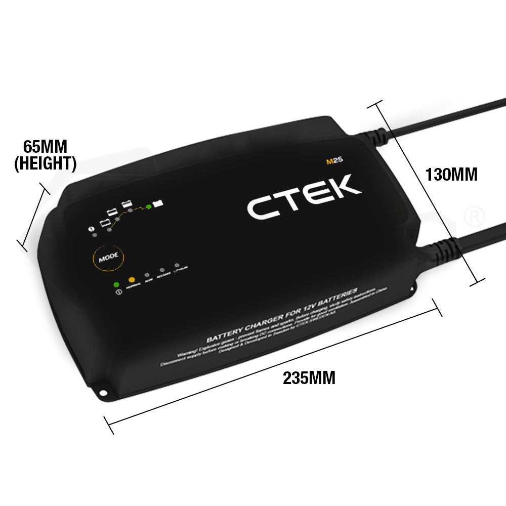 CTEK M25 Marine Boat Smart Battery Charger Lithium Mode AGM 12v CTEK-40-199 - image5