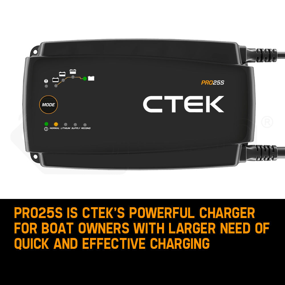 CTEK PRO25S Smart Battery Charger Professional 25A AGM Lithium 12V CTEK-40-200 Car - image2